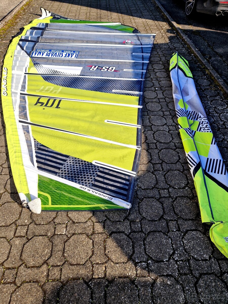 Windsurfing GUN Sails 10.9 100 % Carbon plachta stěžeň ráhno