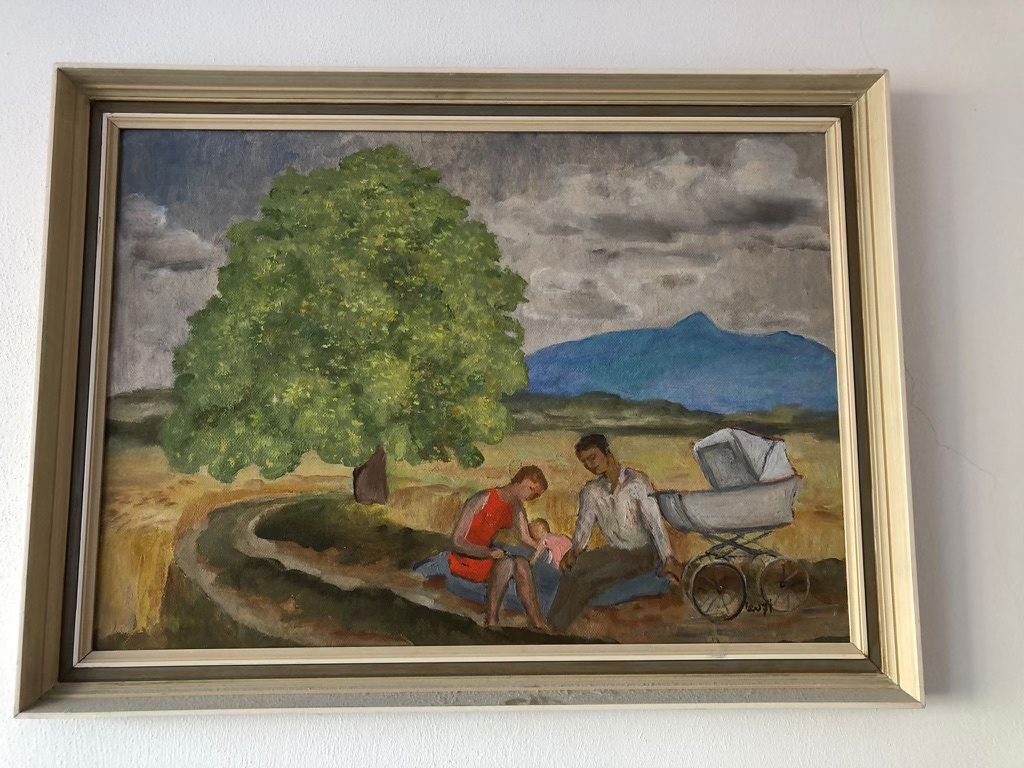 Prodám obraz- Lev Šimák, Pod Ještědem, 1971