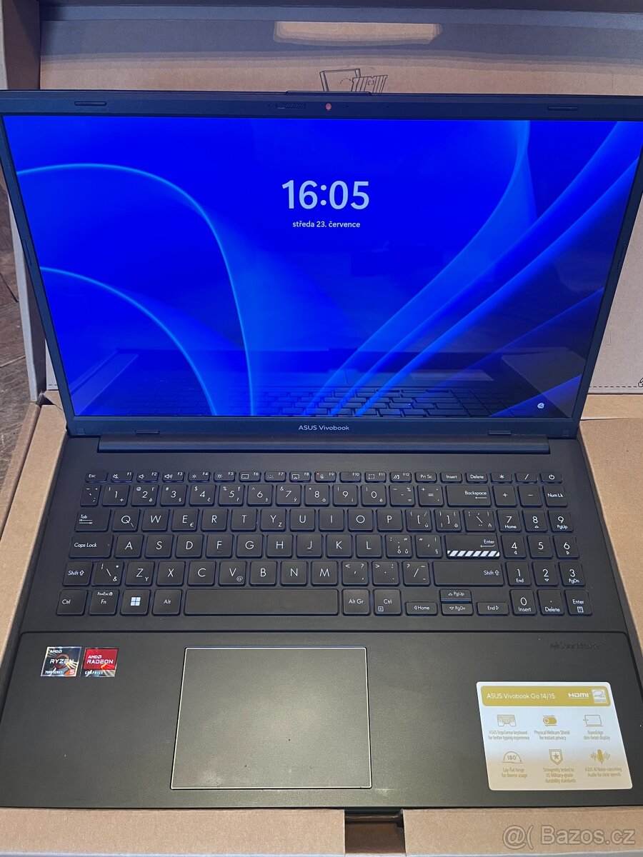 Notebook Asus Vivobook Go 15 – OLED / Ryzen 5 / 8 GB / SSD 5