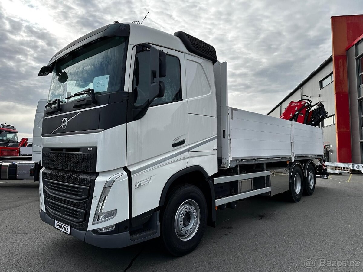 Volvo FH 460 6x2 valník jeřáb FASSI F235