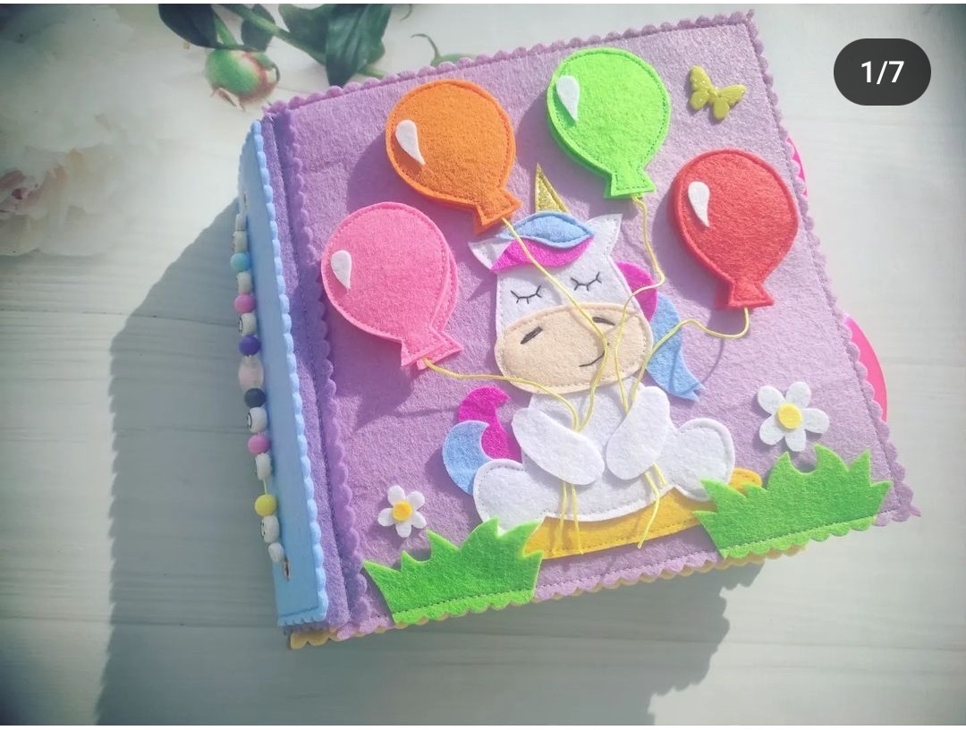 Quiet book.Plstěná kniha.Dárek pro holčičku.Montessori hračk