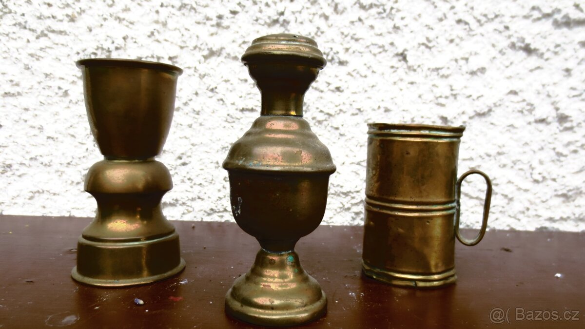 Prodám 3 artefakty - mosaz