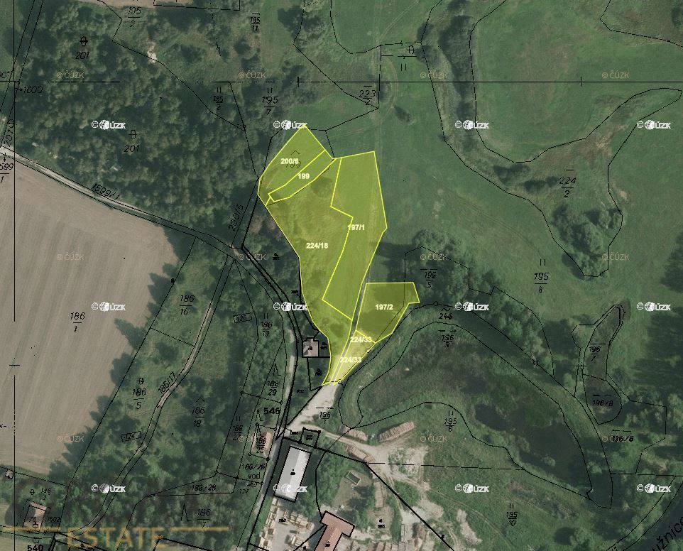 Prodej pozemků v podílovém spoluvlastnictví 5015m2 v k.ú. Dr