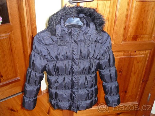 Zimní bunda/kabátek dívčí černá v.146 CaA