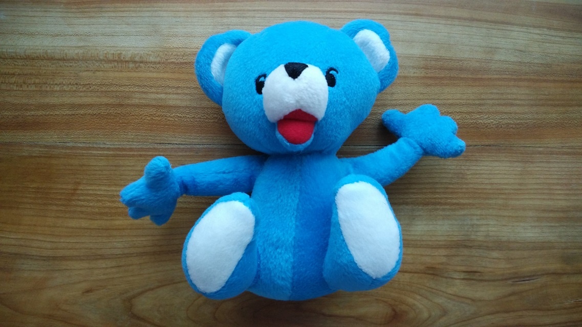 Nový modrý medvěd, medvídek, méďa Béďa - pěkná hračka maskot
