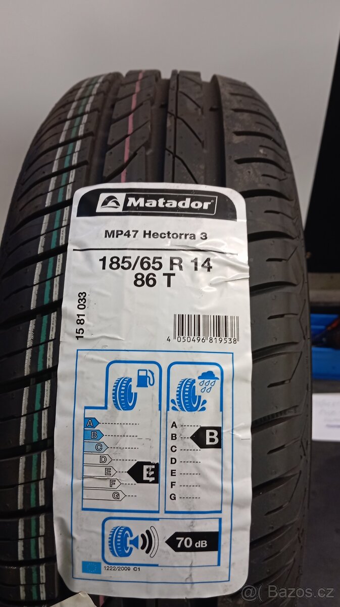 185/65R14 -MATADOR -Nové letní