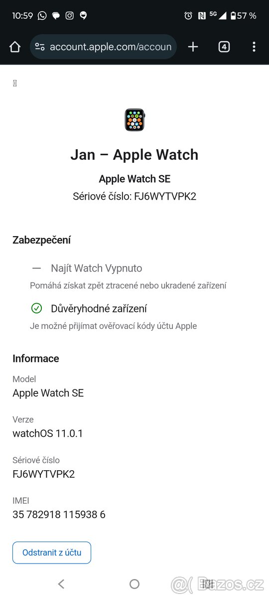 Iwatch se 2 s LTE prasklý LCD