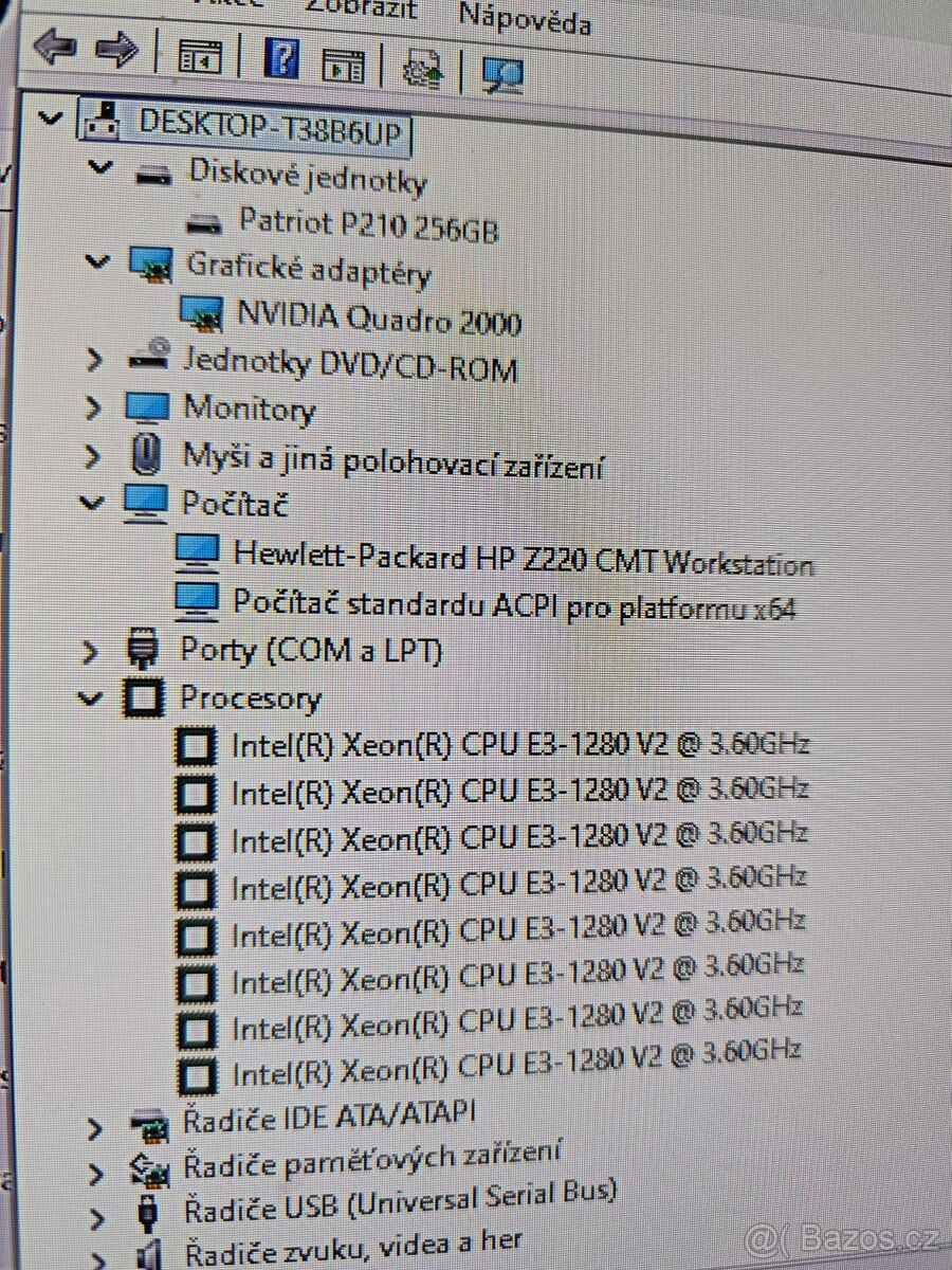 Prodám pC HP Z220 CMT Workstation