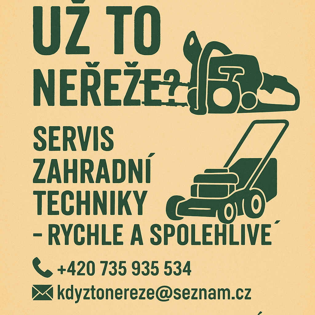 Servis a údržba lesní a zahradní techniky
