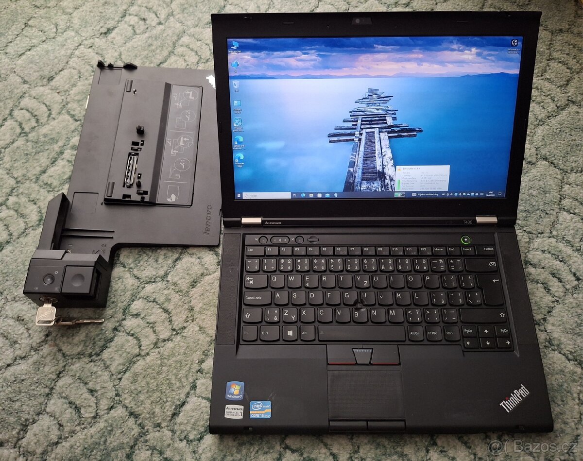 14" Lenovo T430, i5, 8GB, SSD, dock, 94Wh Aku