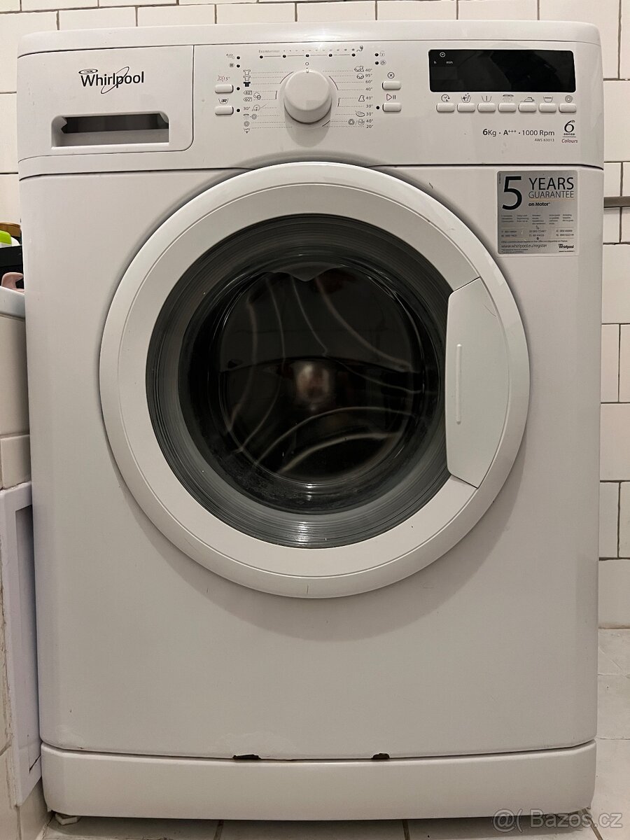 Whirpool AWS 63013 předem plněná, Max 6l, stále pere skvěle