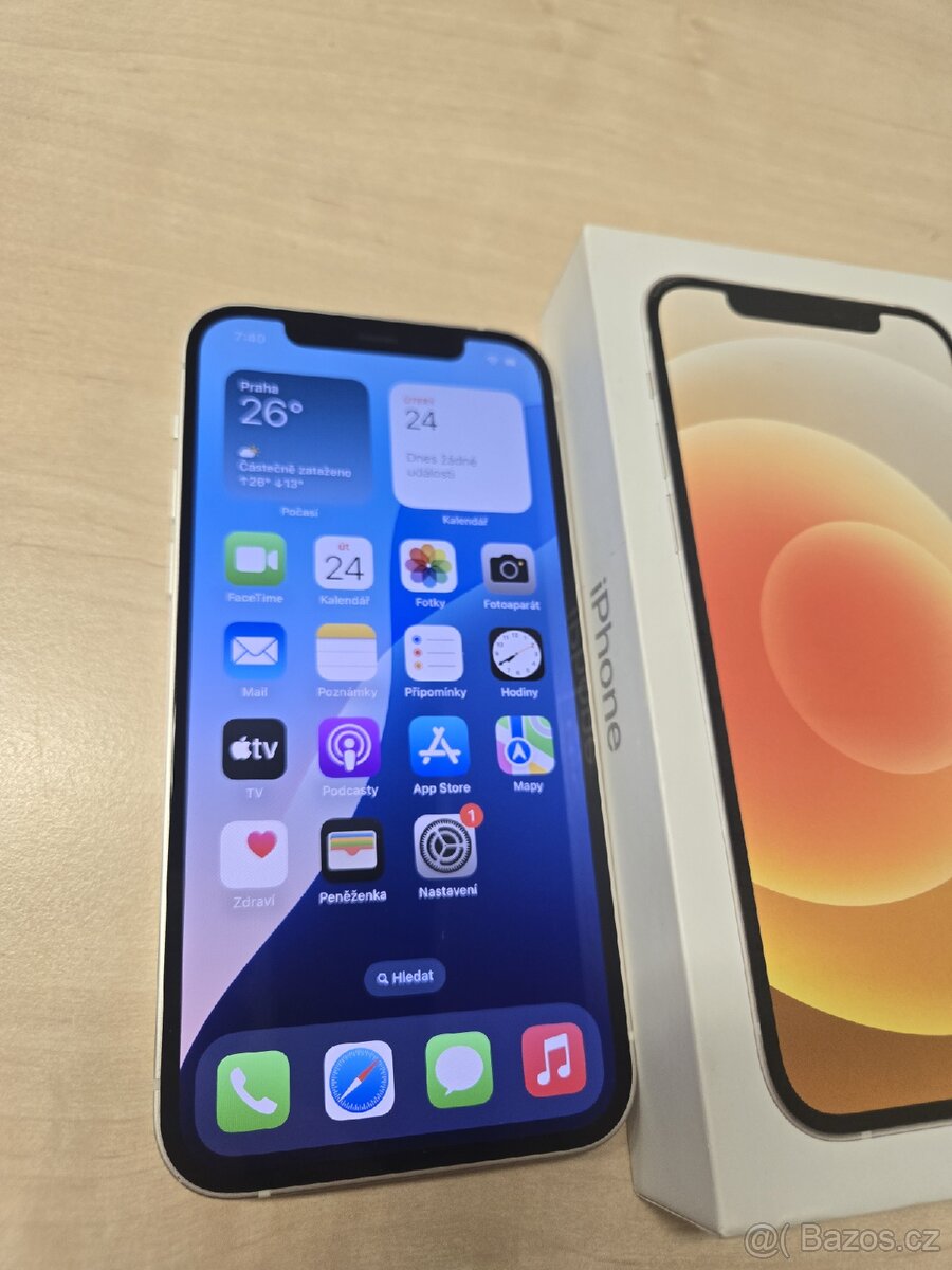 Apple iPhone 12 128GB + záruka (bat 100%)