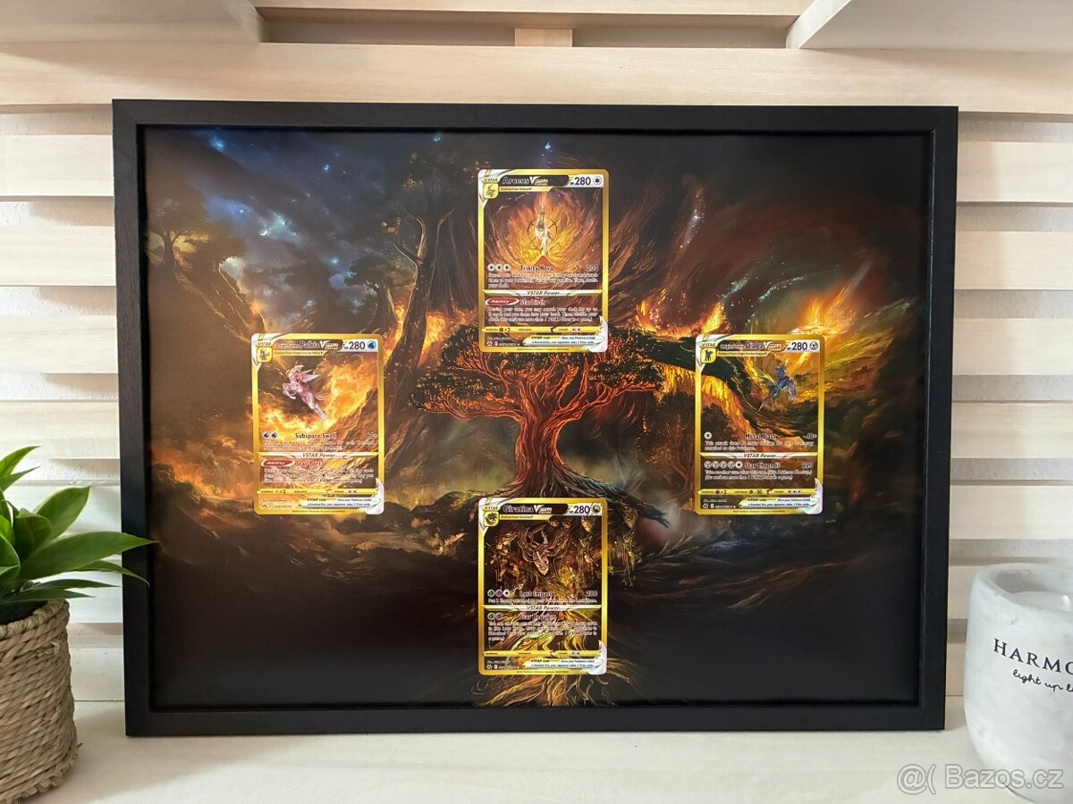 Pokémon extended illu. Giratina Arceus + UV obal + rámeček