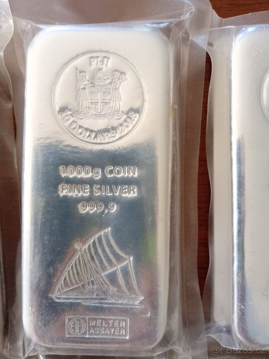 Stříbro - slitek 1Kg Argor heraeus Fiji