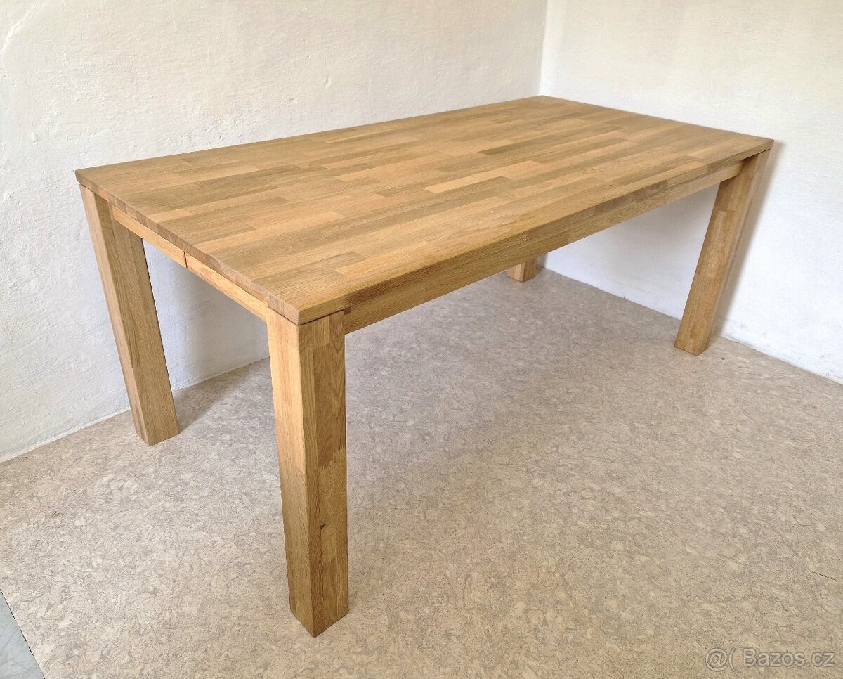 Úplně nový stůl dub masiv 90x180 cm