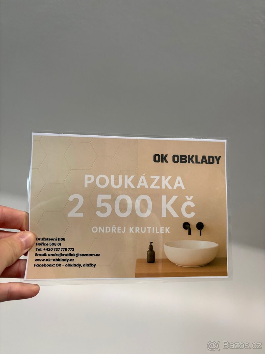 OK OBKLADY - voucher