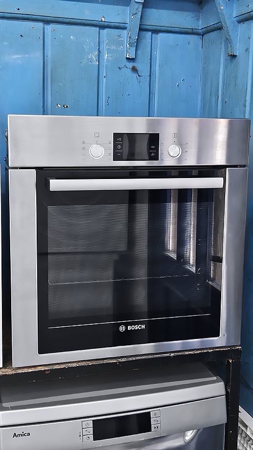 Horkovzdušná trouba BOSCH, gril, design: nerez, vestavná