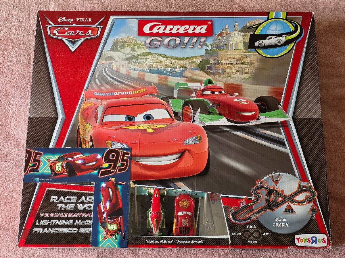 Carrera GO autodráha CARS Porto Corsa Disney McQueen 1:43