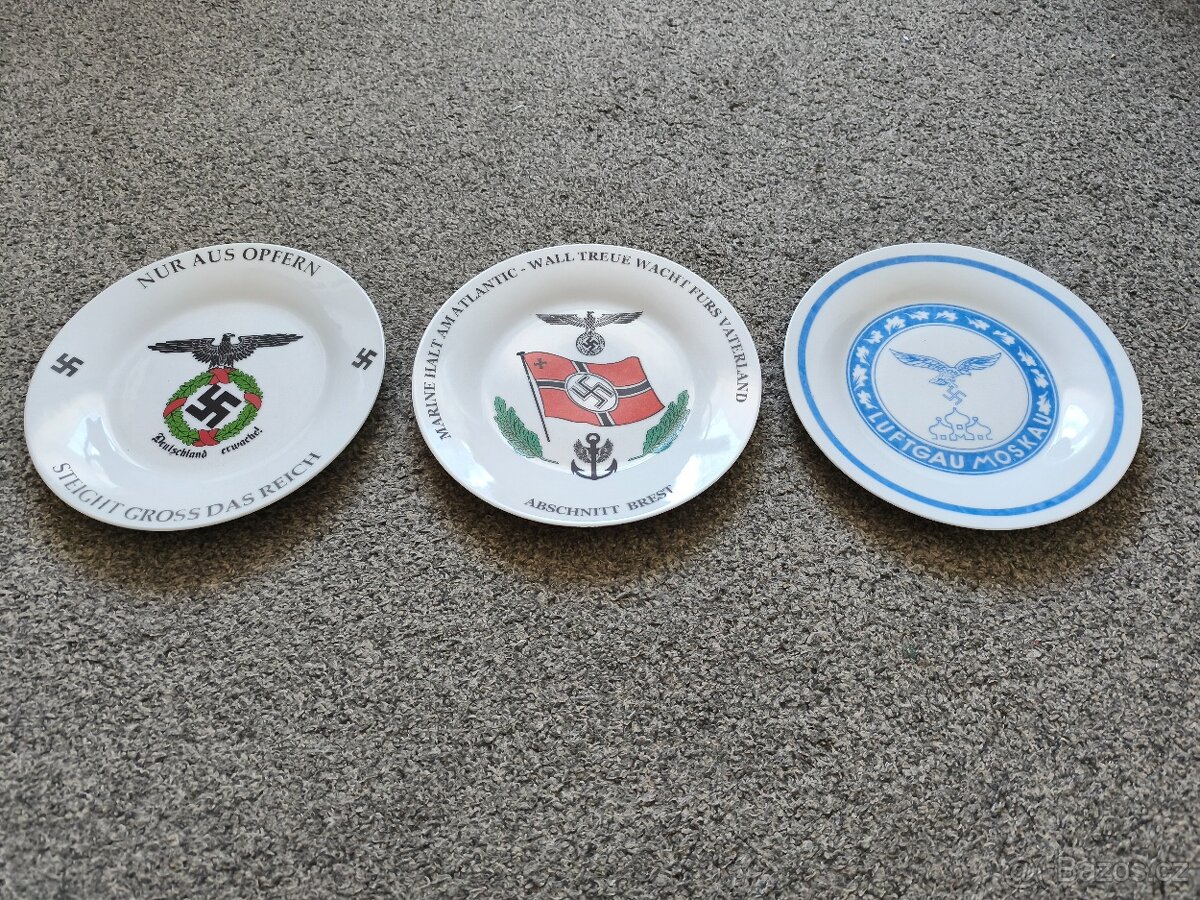 Německé porcelánové talíře