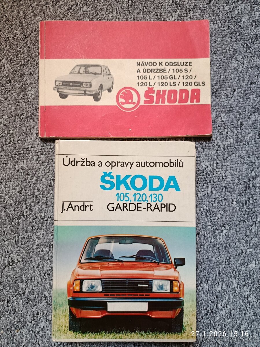 Škoda knížky a návod k obsluze