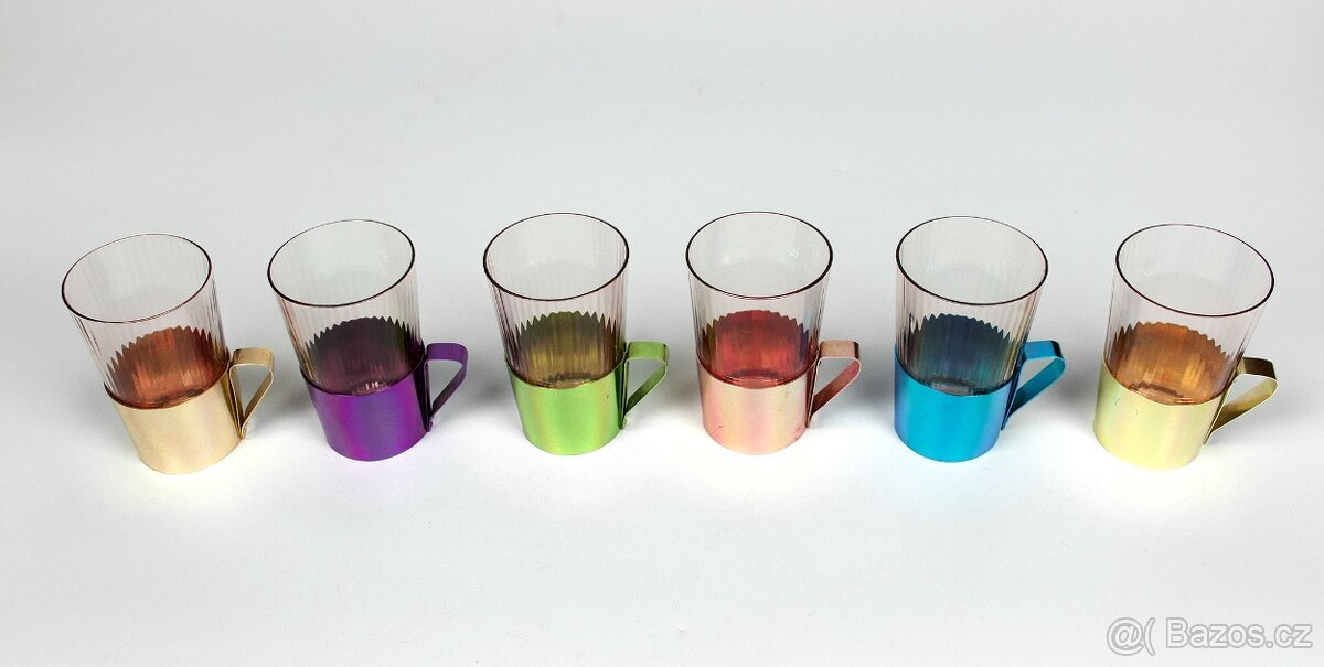 NÁDHERNÁ SADA RETRO ŠÁLKŮ - 6KS.