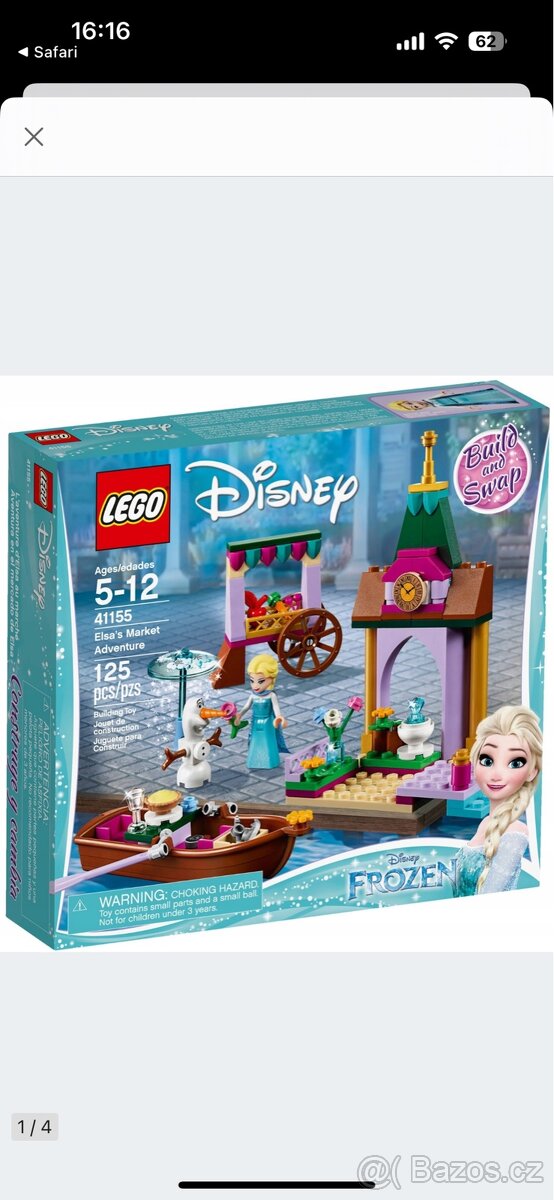 LEGO Frozen 41155 Elsa a dobrodružství na trhu