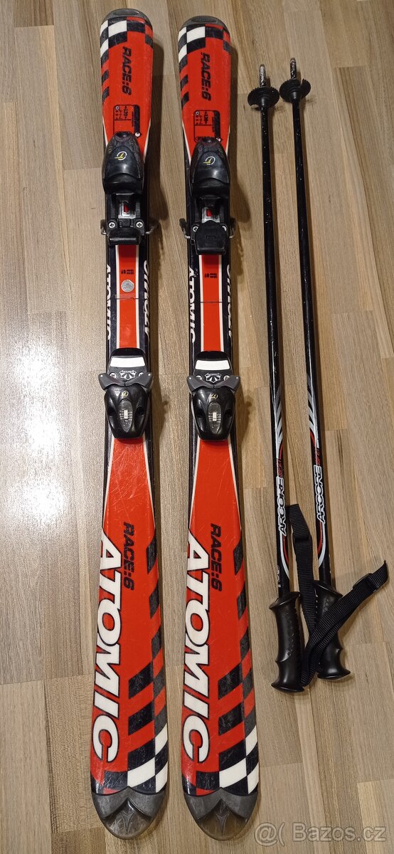 Dětské lyže Atomic 120cm + hůlky 95cm