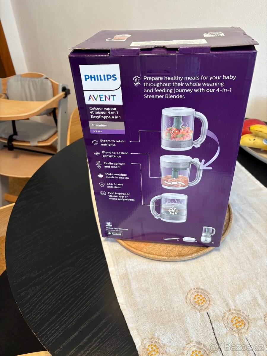 Nový - Philips Avent Premium - parní hrnec a mixér