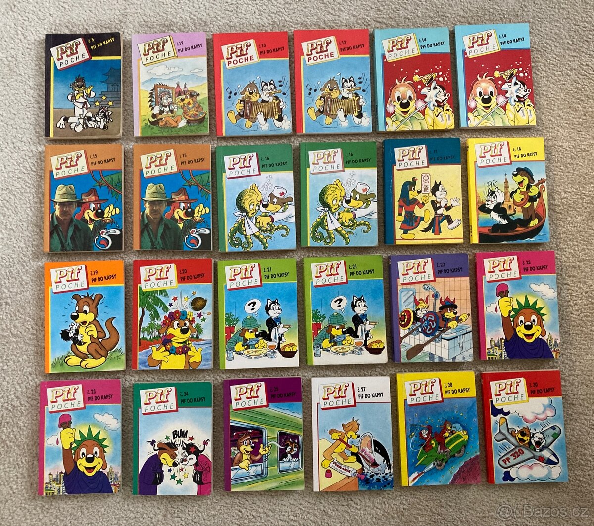 Pif do kapsy (Pif poche) 1992-1999 velká nabídka