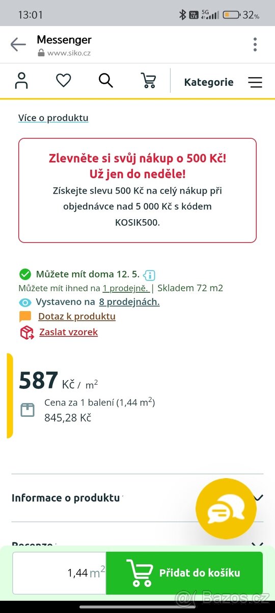 Obklad Rako Block světle šedá 30x60 cm