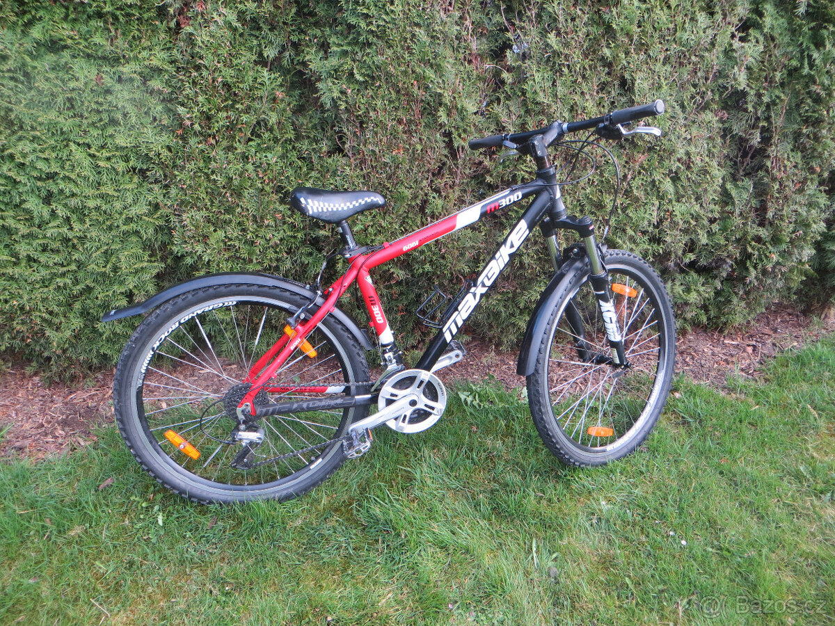 Juniorské 26" horské hliníkové kolo MAXBIKE, rám 17"
