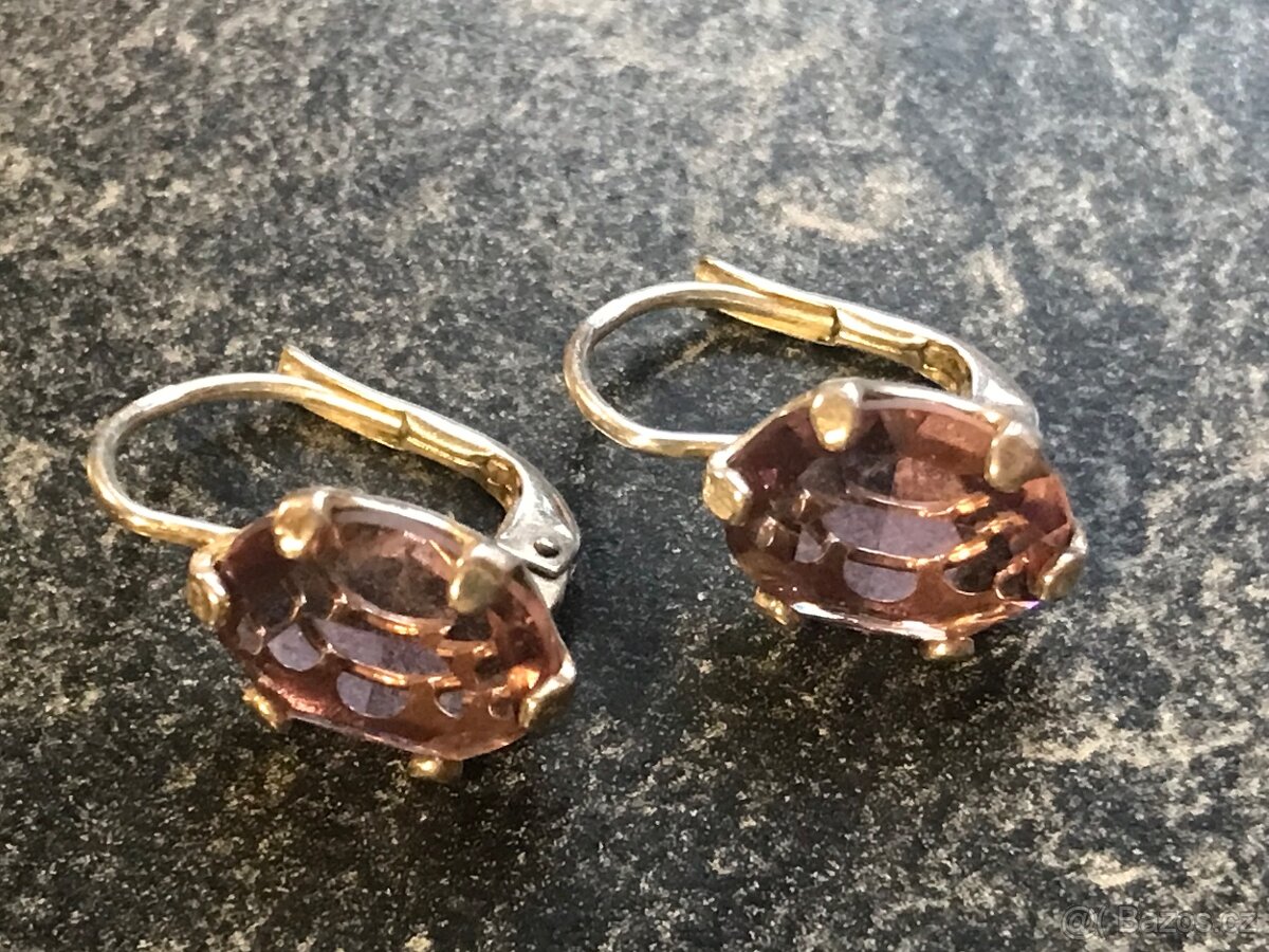 Stříbrné dětské náušnice Swarovski