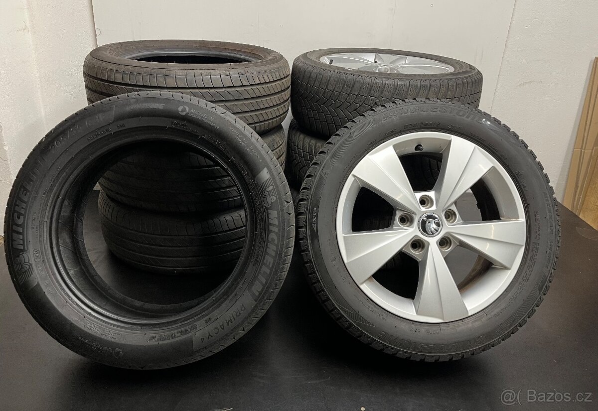 Octavia 3 R16 letní+zimní pneu