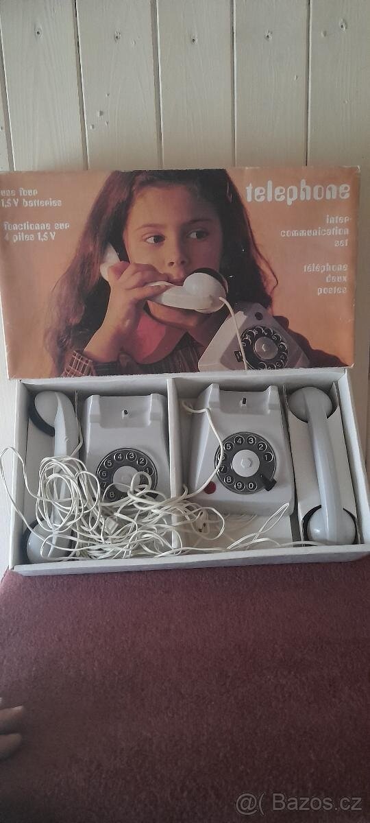 DĚTSKÁ SADA TELEFONŮ JUGOSLÁVIE ORIGINÁL KRABICE TOP