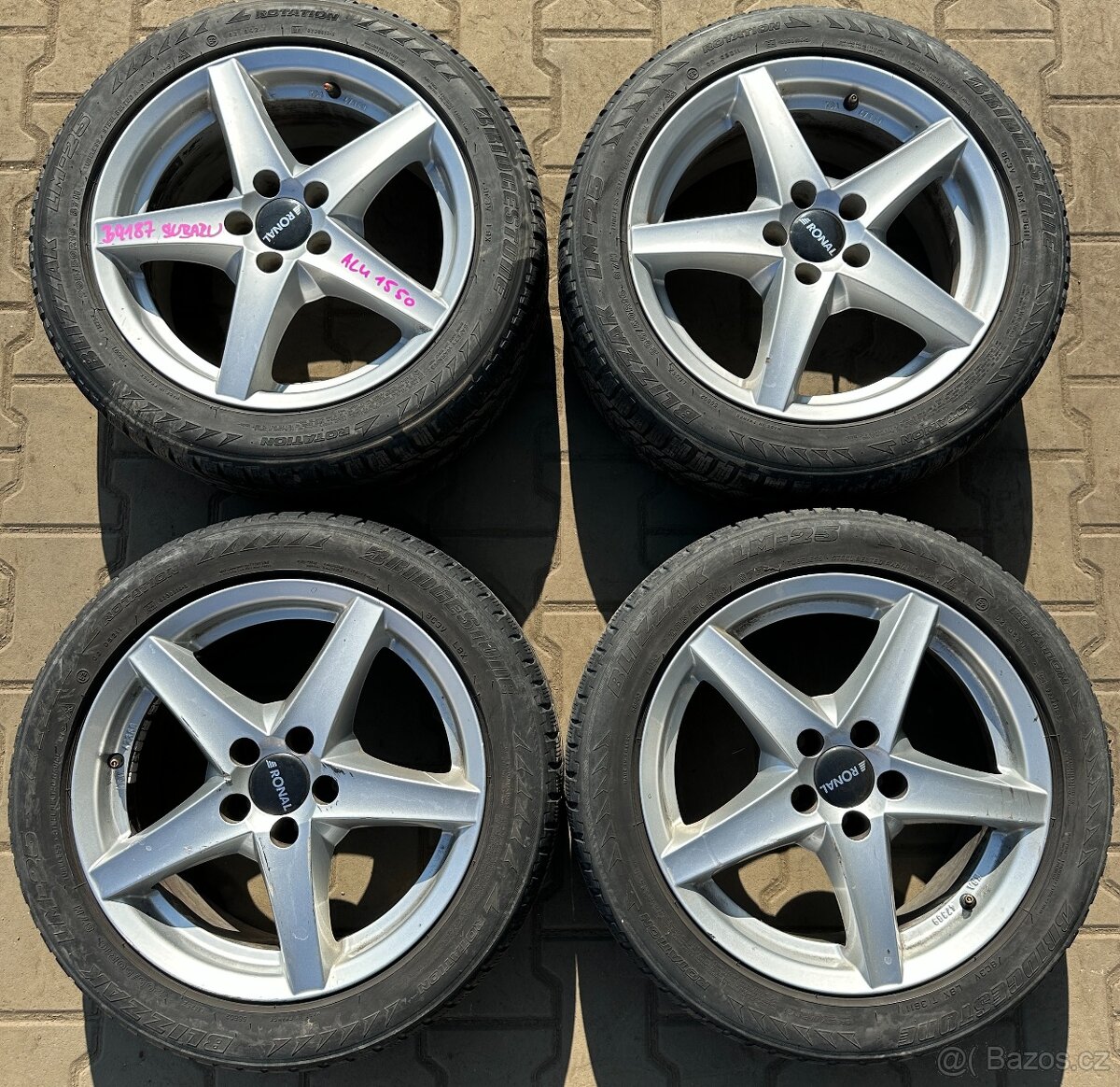 Prodám ALU kola Subaru č. 1550