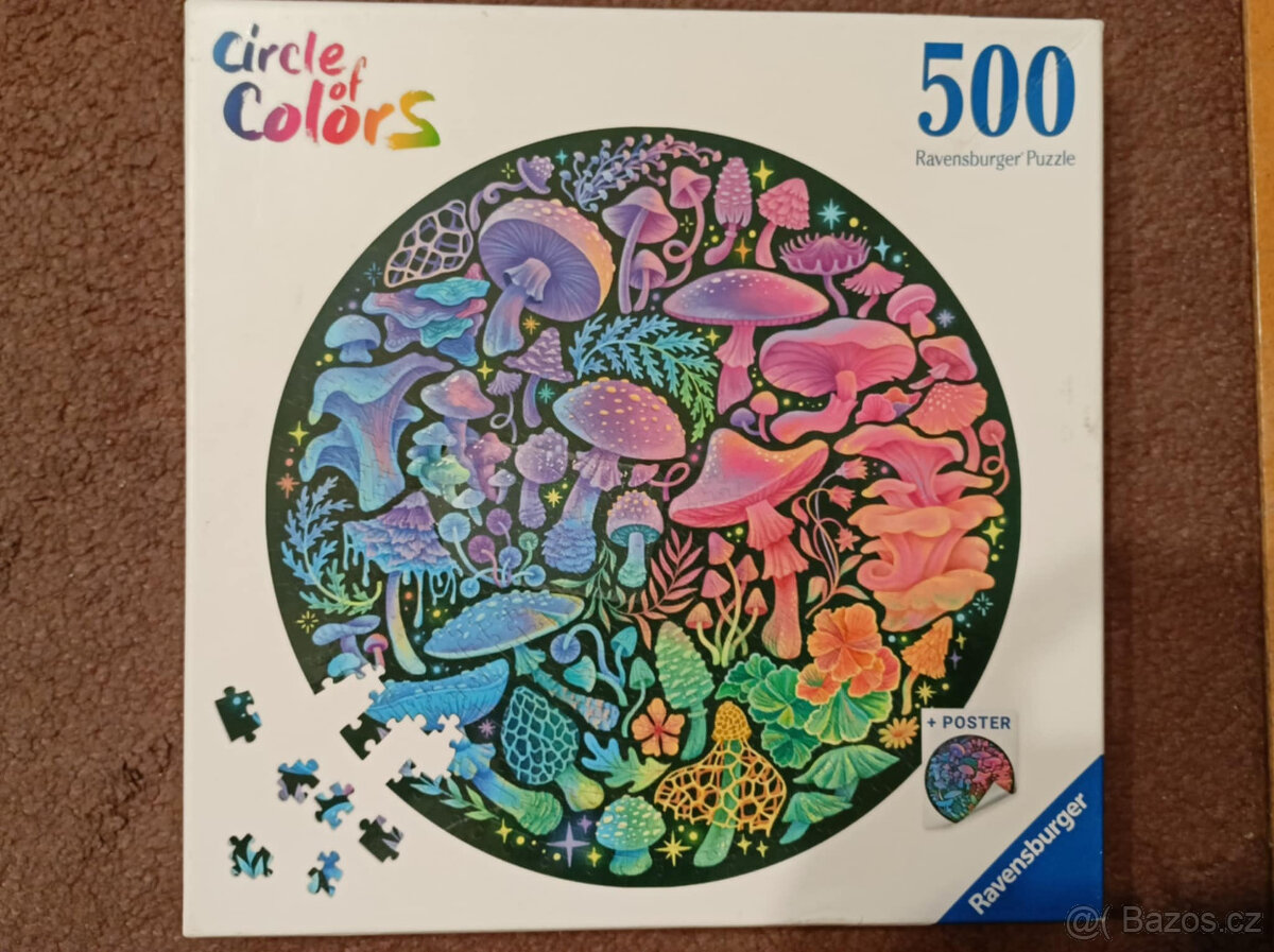 puzzle houby 500