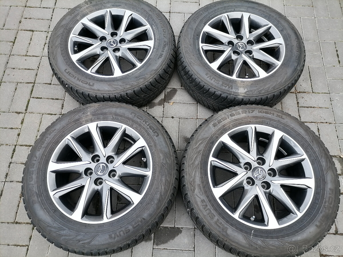 Mazda CX-5 alu kola jako nový225/65R17 7,5Jx17H2 114,3zimníP