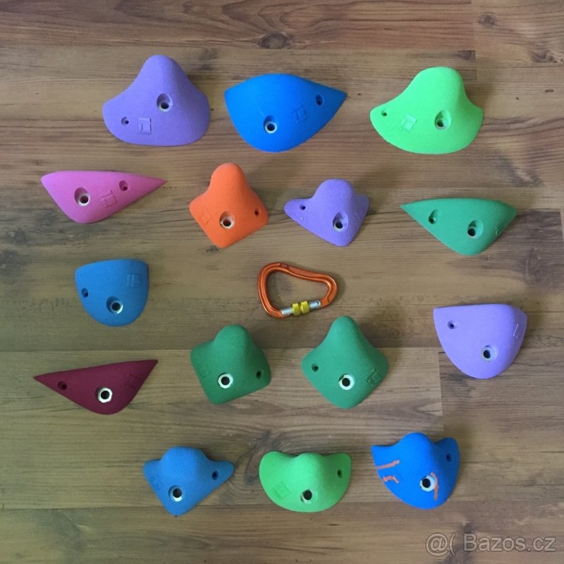 Nové dětské lezecké chyty THEREX - 15 kusů