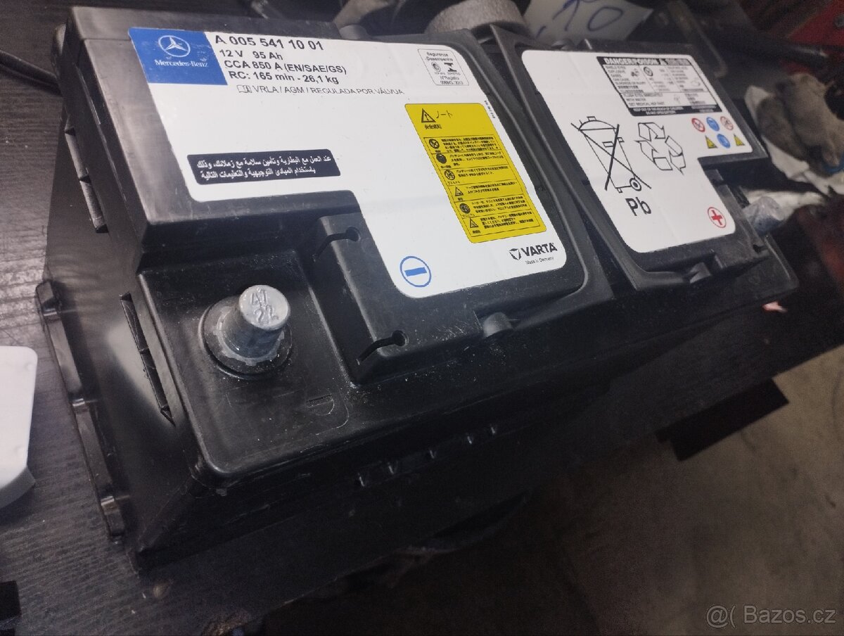 Autobaterie Mercedes-Benz AGM 95ah 850A