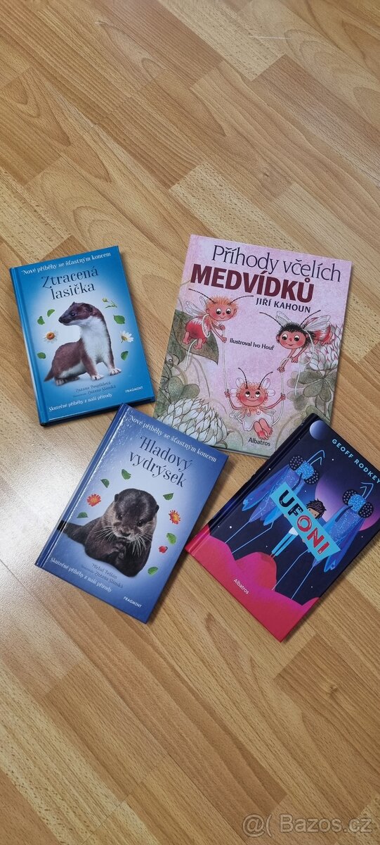Hladový vydrýsek, Ztracená lasička, Ufoni - dětské knihy