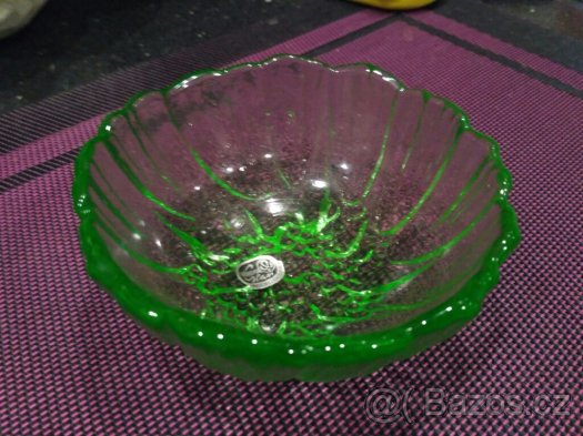 Misky sklo Janov n.N. různé barvy a designy