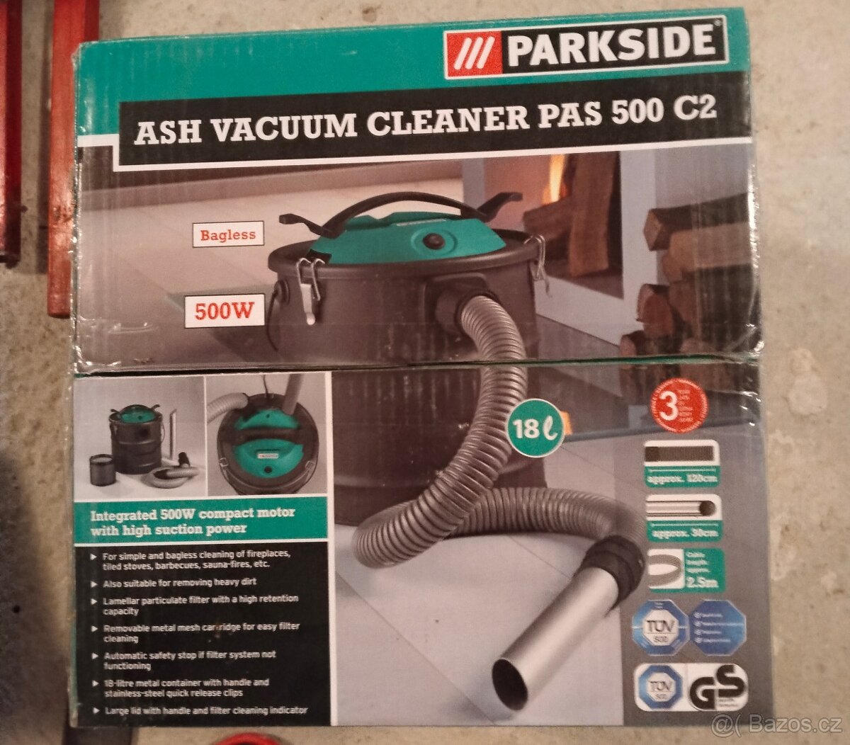 Vysavač na popel Parkside 500