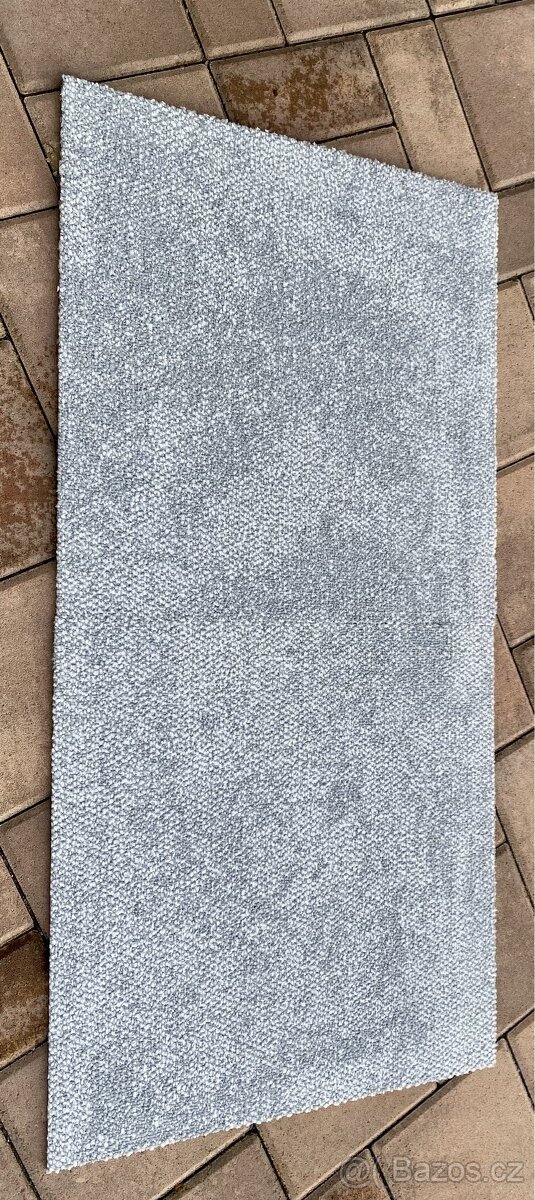 Kobercové čtverce - světle šedá barva - 4 m2