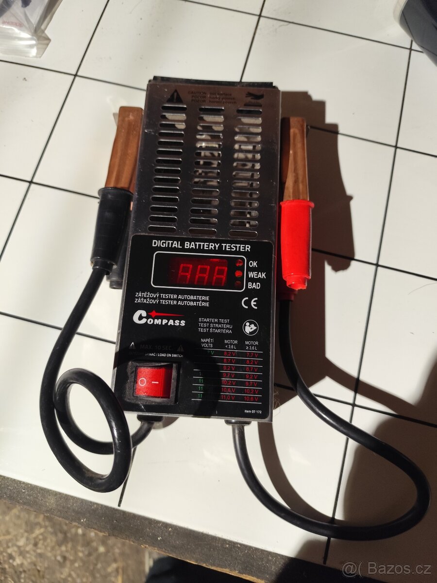 Zátěžový tester autobaterie Compass – digitální