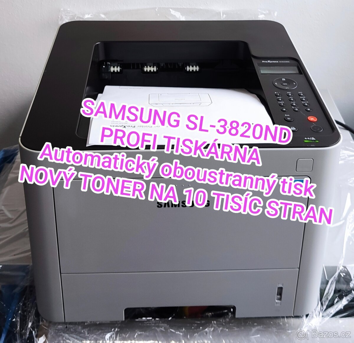 ㊆ Laser Samsung 3820nd + toner 10tisic stran nový