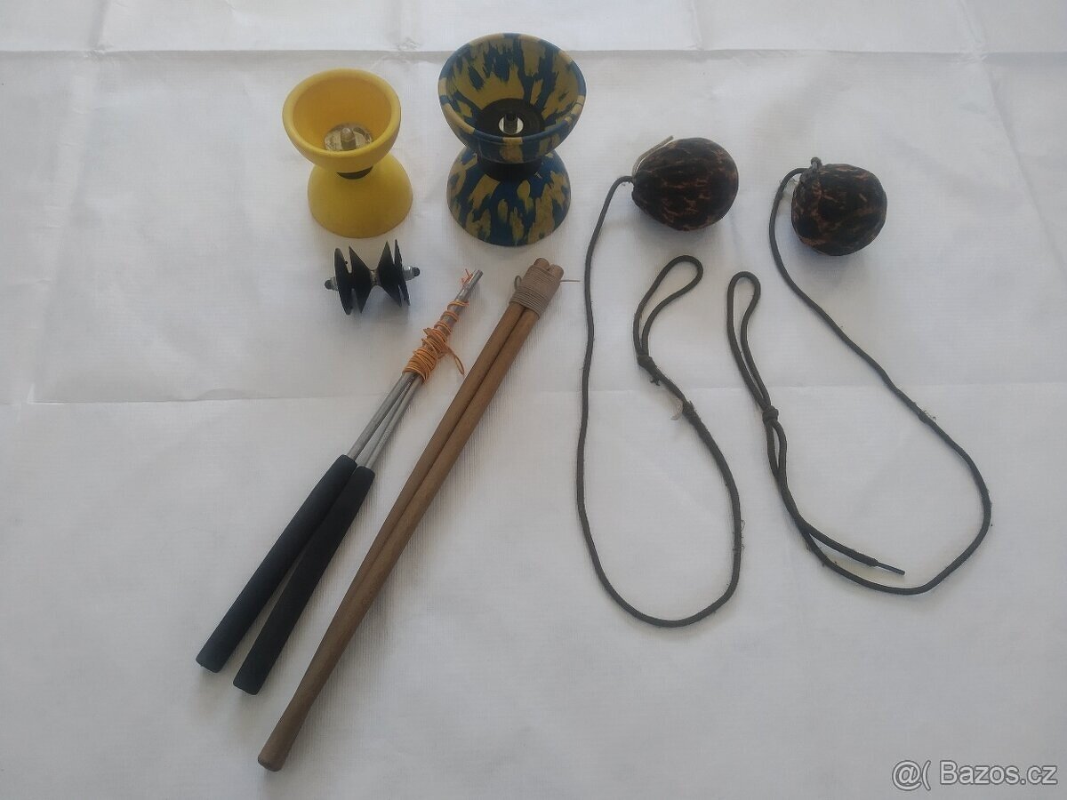 Diabola s náhradním středem + diy poi