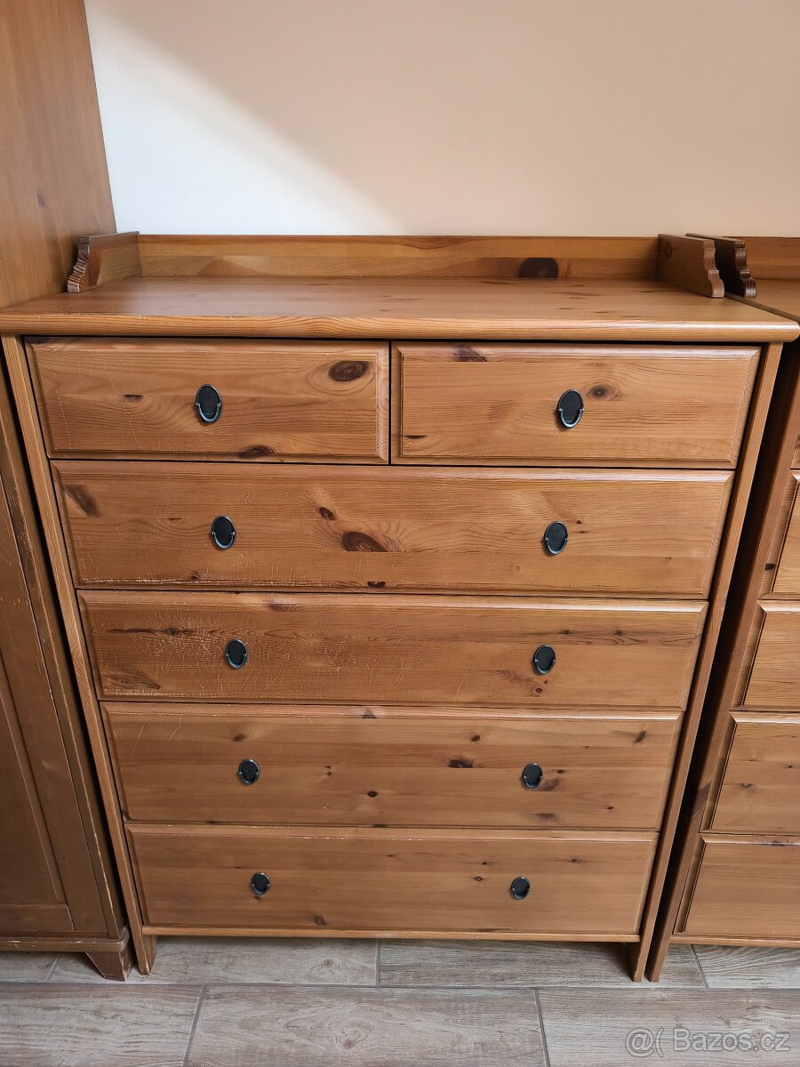 IKEA Leksvik komoda a Diktad skříň