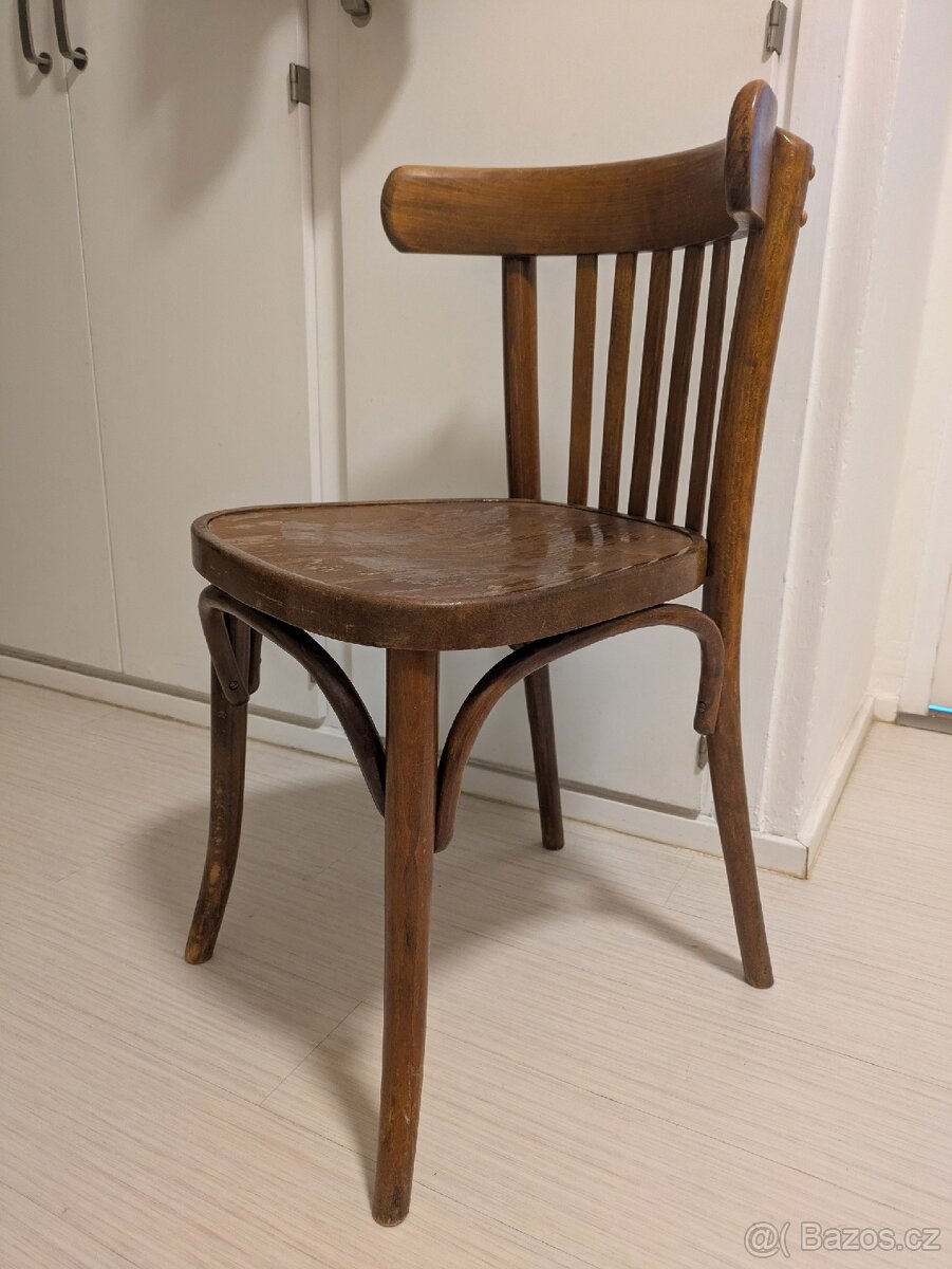 Dvě retro židle Thonet 763