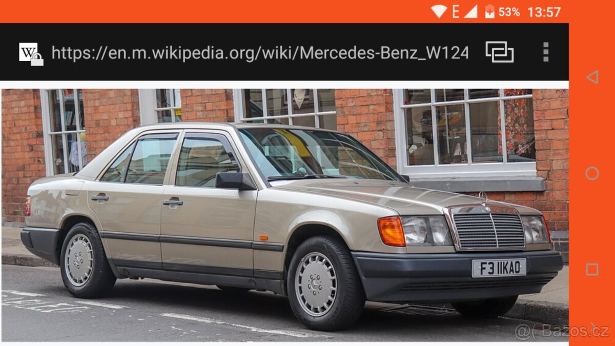 Mercedes benz w124 dva motory 250d petivalec