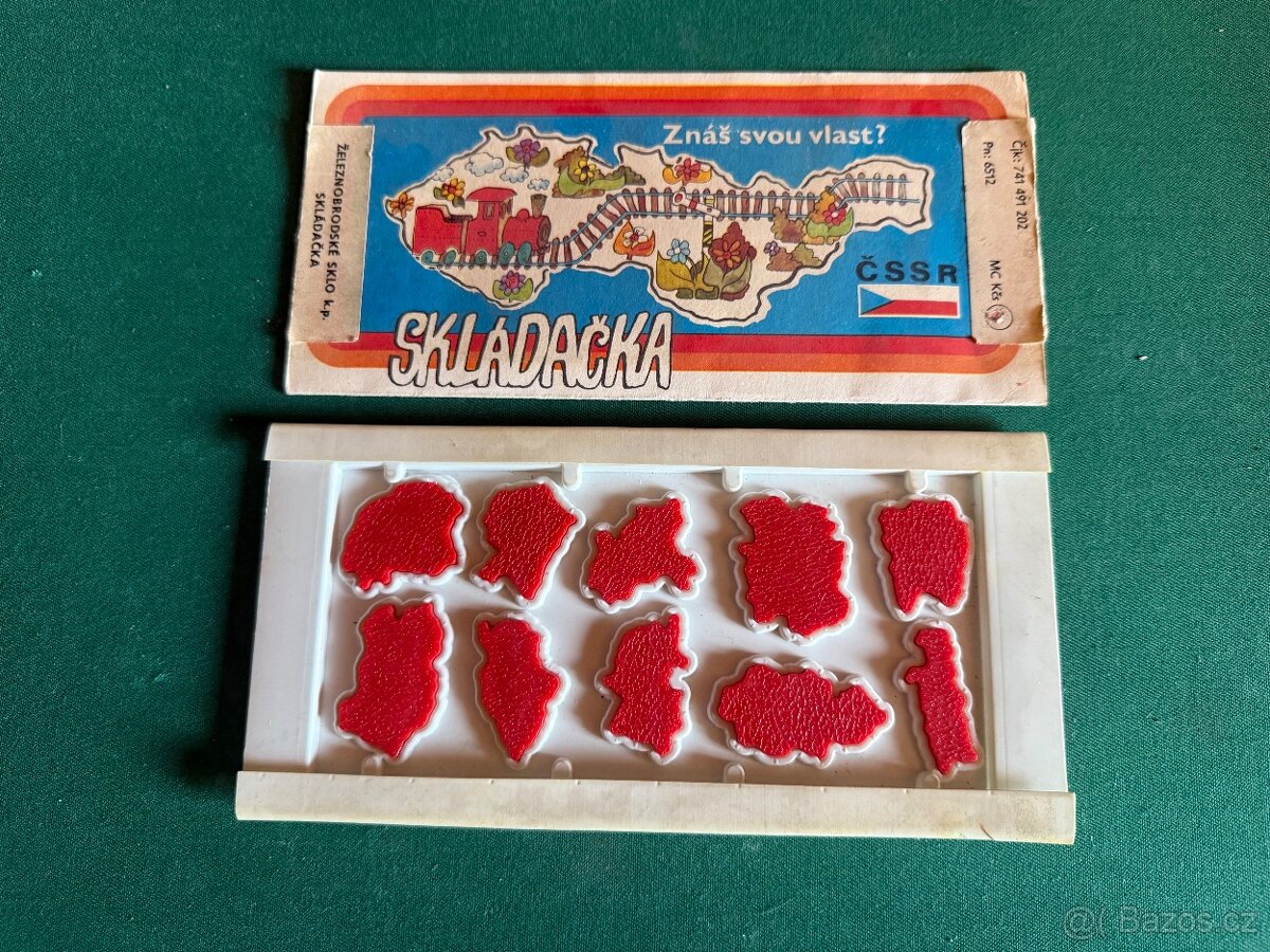 Retro skládačka znáš svou vlast?